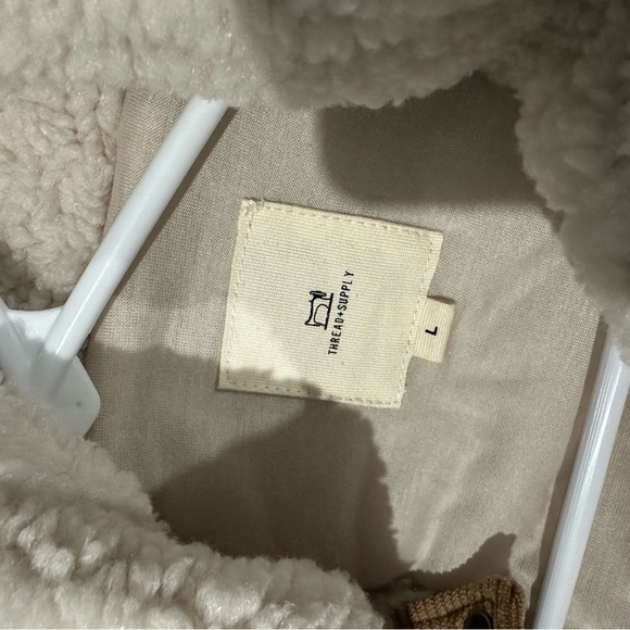 Thread & Supply Cream Sherpa Vest - Picture 3 of 5